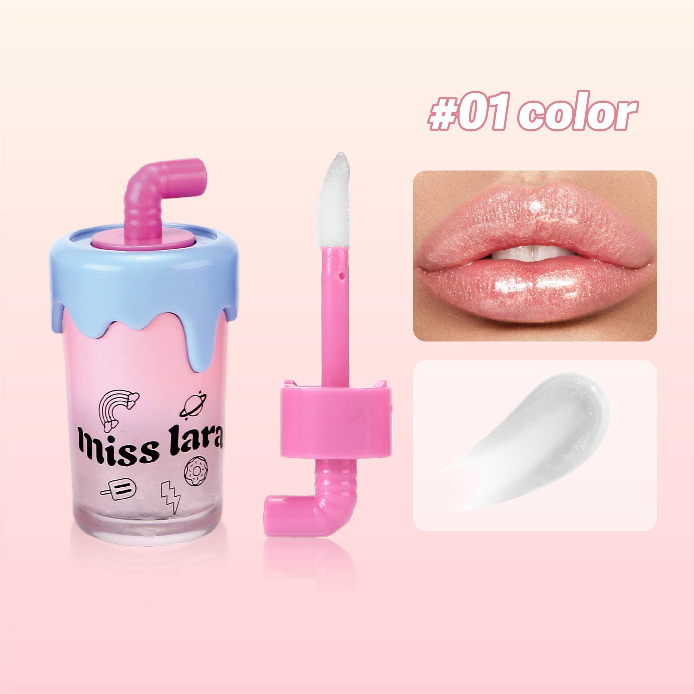 MISS LARA Ice Cream Mirror LipGloss