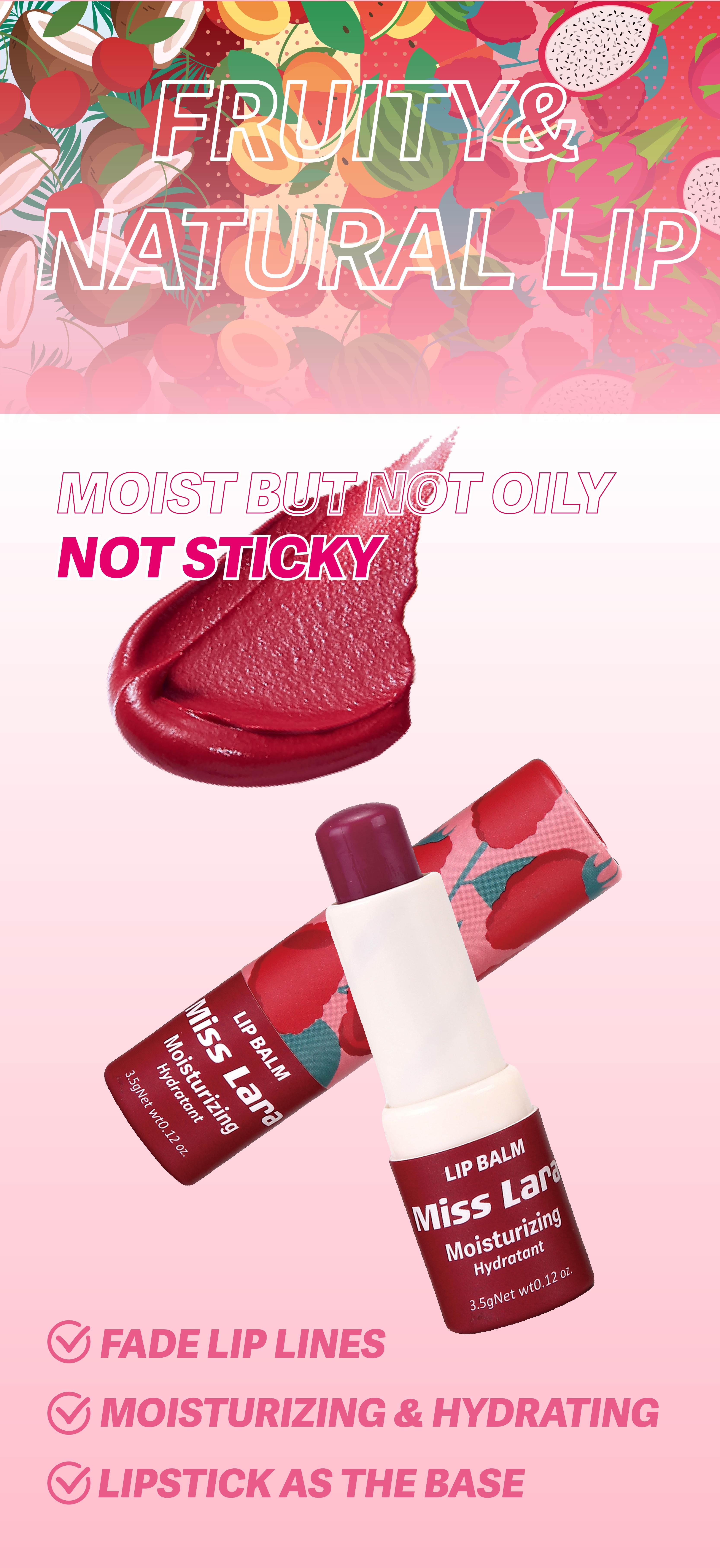 MISS LARA Tinted Lip Balm and Lipstick