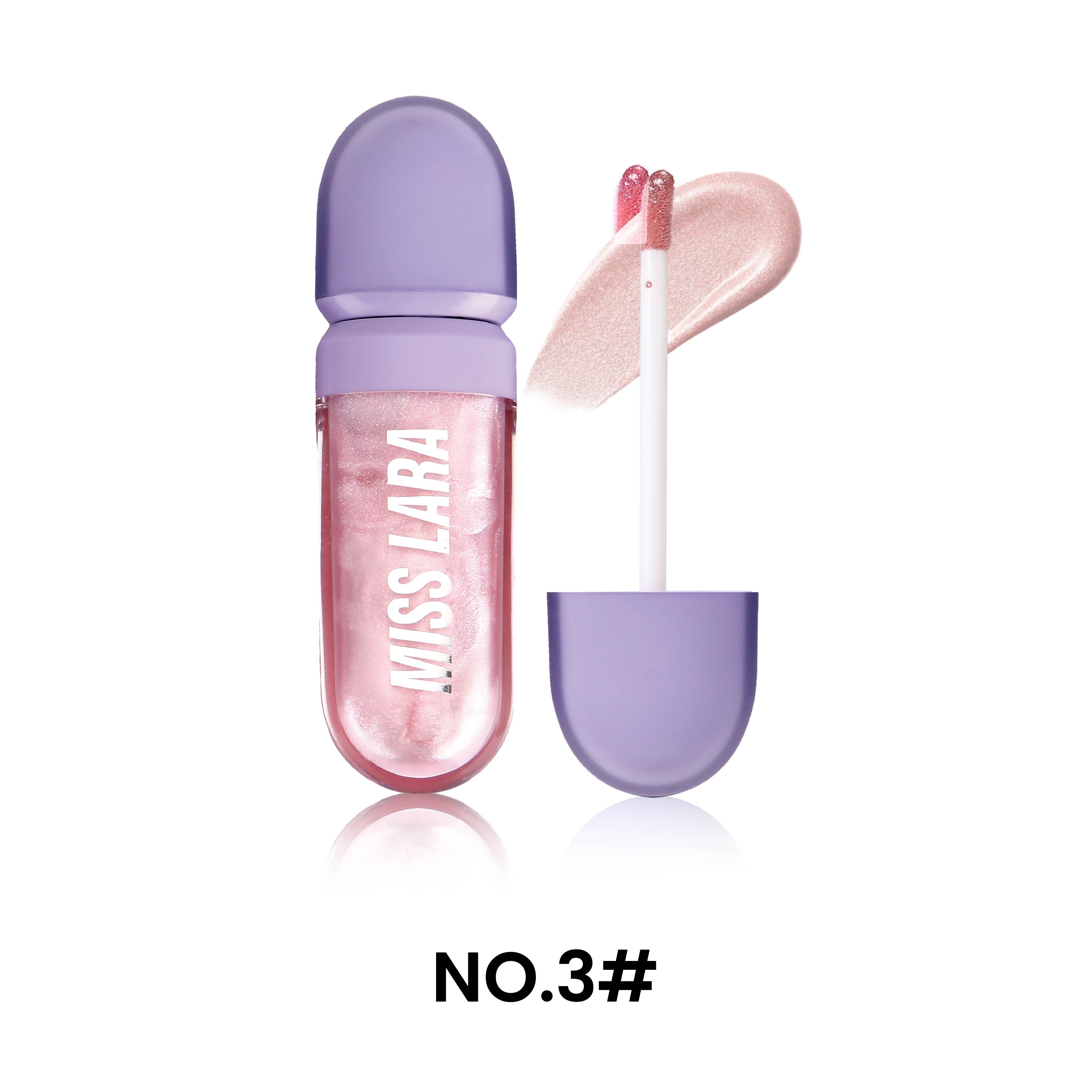 Miss Lara Pearl Gloss Lip Lacquer - Hydrating Moisturizing Lip Gloss with High-Shine Mirror Finish and Intense Pearlescent Effect